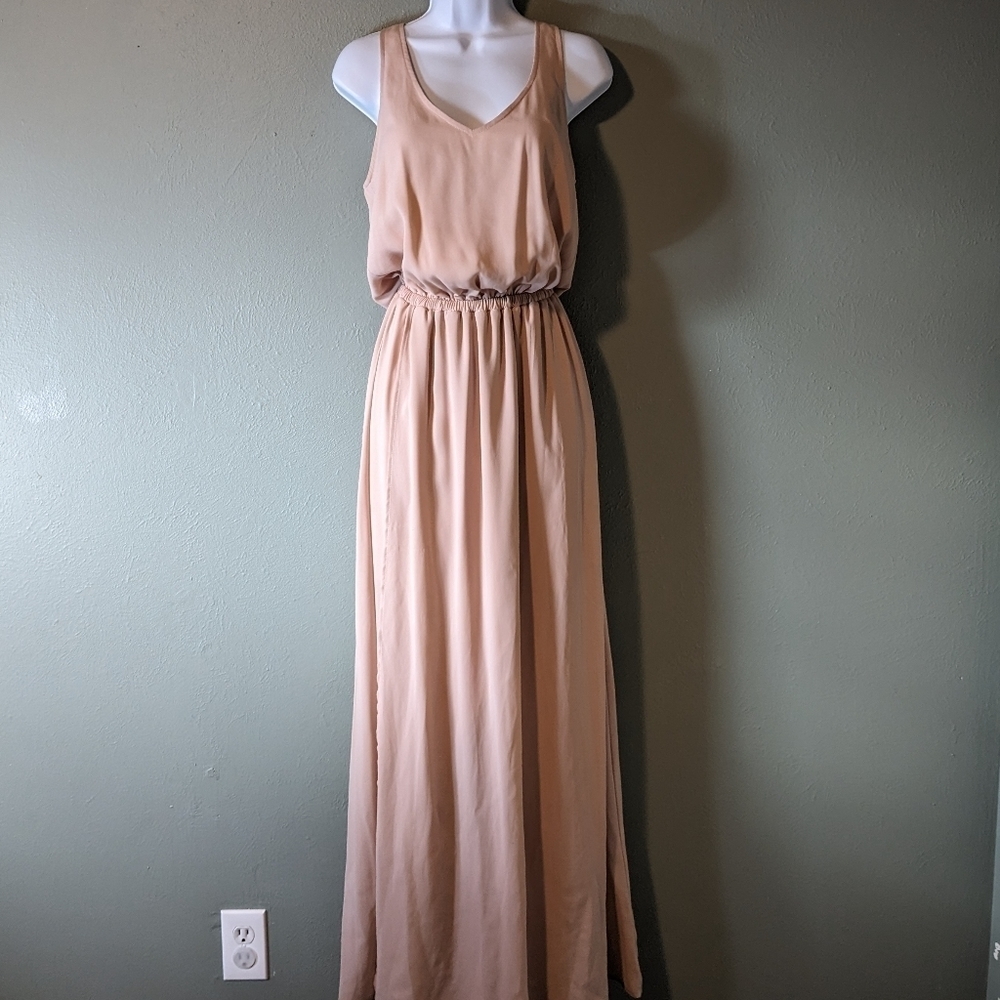 Show me Your Mumu Blush Pink Kendall Maxi Dress Size S